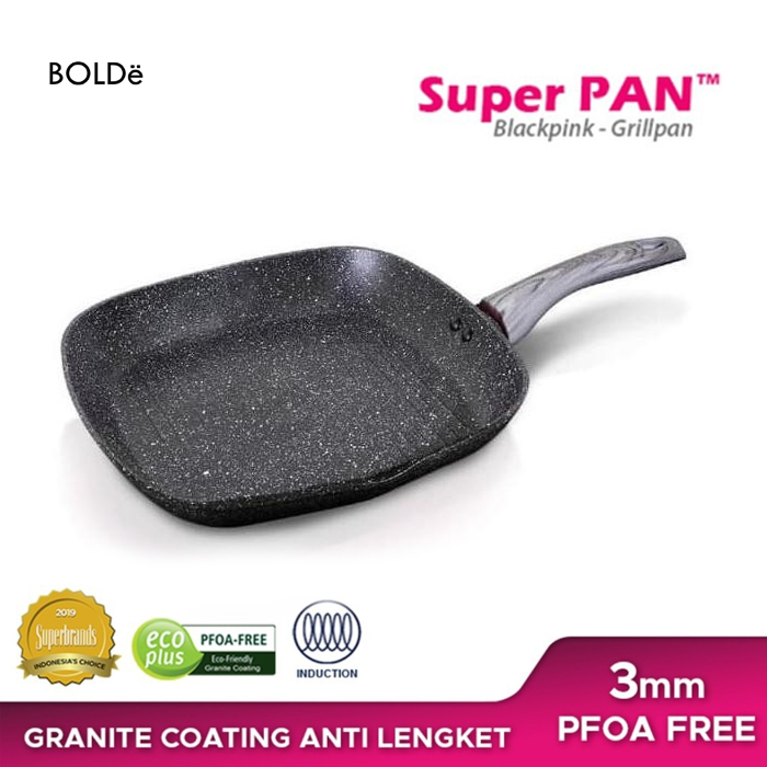 Bolde Super Pan Grill Pan 28CM - Black Dark